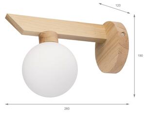 Nástěnné svítidlo ANTONIO 1xG9/5W/230V dub/bílá