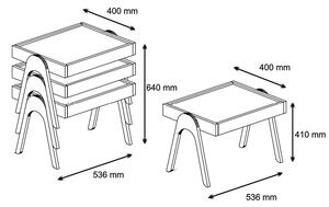 Konferenční stolek Roam (ořech + bílá). 1067465