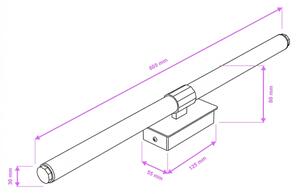 Brilagi - LED Koupelnové osvětlení zrcadla DIANA LED/10W/230V IP44 lesklý chrom
