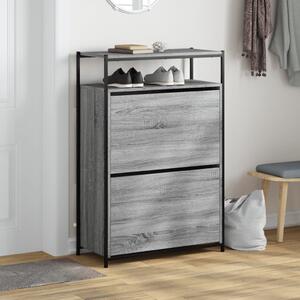 Botník šedý sonoma 75 x 34 x 112 cm kompozitní dřevo