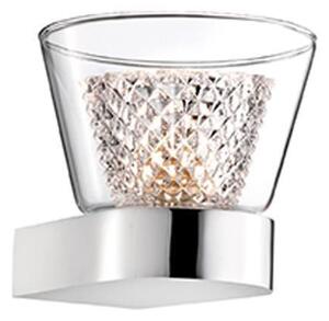 Nova Luce Nástěnné svítidlo BOCCALE chromovaný hliník čiré sklo G9 1x5W vč. žárovky