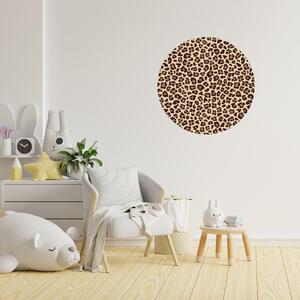 PIPPER. Kruhová samolepka na zeď "Leopardí vzor" Velikost: 60cm