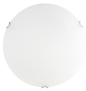 Nova Luce Stropní svítidlo ANCO matné bílé sklo chromovaný kov E27 2x12W