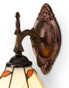 Brilagi - Tiffany vitrážová nástěnná lampa FOLIA 1xE14/40W/230V