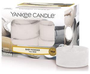 Čajové svíčky Yankee Candle 12ks - Baby Powder