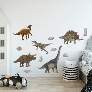 PIPPER. Textilní samolepka na zeď "Dinosauři"