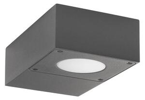 Nova Luce Venkovní nástěnné svítidlo APOLLO tmavě šedý hliník akrylový difuzor LED 5W 3000K, IP54