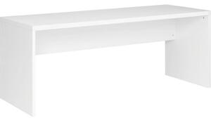 PSACÍ STŮL, vysoce lesklá bílá, 180/69/75 cm Xora - Psací stoly