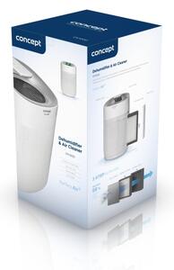 Concept OV1200 - Odvlhčovač a čistička vzduchu PERFECT AIR 1 l 45W/230V bílá