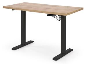 HALMAR Výškově nastavitelný stůl B54 120 cm dub artisan/černý