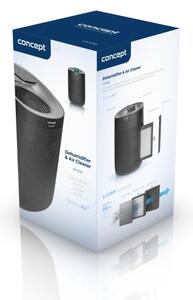 Concept OV1210 - Odvlhčovač a čistička vzduchu PERFECT AIR 1 l 45W/230V černá