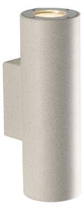 FAN I-PORTLAND-AP2 BCO Venkovní nástěnné svítidlo PORTLAND, beton/bílá, 2xGU10, IP65, 25,4 x 11,1 x 8,3 cm - FANEUROPE