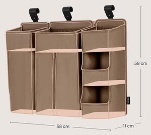 Lionelo - Organizér na postýlku 3v1 SIDEPOCKET Beige