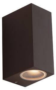 FAN I-QUBO-AP2 BRO Venkovní nástěnné svítidlo Qubo kortenové, 2xGU10, IP54, 15,1 x 9,3 x 6,7 cm - FANEUROPE