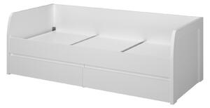 Jednolůžková postel 90 cm Ethan (bílá) (s roštem). 1052916