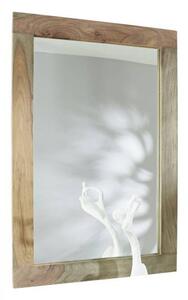GREY WOOD Zrcadlo 118x80 cm, masivní indický palisandr