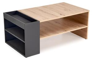 HALMAR Konferenční stolek MURCIA 100 cm dub artisan/černý