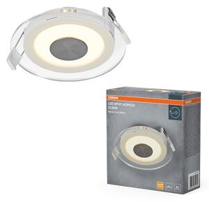 Zapuštěný bodový LED reflektor Acrylic Čistý 6W, Bílý