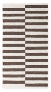 Bílý/hnědý oboustranný/ručně tkaný vlněný koberec 80x150 cm Vika – Hanse Home