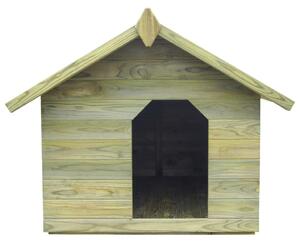 Zahradní psí bouda - otvírací střecha z impregnované FSC borovice