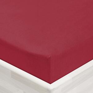 Jersey napínací prostěradlo JR-010 Vínové 90 x 200 - výška 20 cm