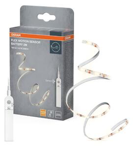 LED pásek s pohybovým senzorem na baterie 2m, Teplá Bílá
