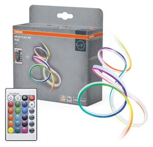 LED pásek Neon Flex 2m RGB s dálkovým ovládáním, USB