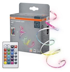LED pásek, TV Mood Light 1.5m RGB s dálkovým ovládáním, USB