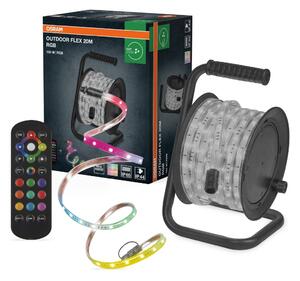 LED pásek Venkovní Flex 20m RGB IP65 s dálkovým ovládáním