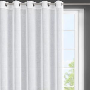 ZÁCLONA NA KROUŽCÍCH LANA 350X150 CM BÍLÁ