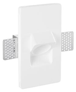 FAN INC-ESTRO-Q1 Vestavné svítidlo do zdi Estro (čtvercové, sádra) 1 x mini GU10, 160 x 90 x 67 mm - FANEUROPE