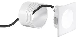 FAN INC-ONYX-Q1C BCO Schodišťové světlo Onyx (čtvercové, bílá) LED 2 W, 430 lm, 3000 K, IP54, 8 x 8 x 4,8 cm - FANEUROPE