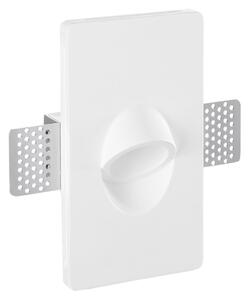 FAN INC-ESTRO-R1 Vestavné svítidlo do zdi Estro (kulaté, sádra) 1 x mini GU10, 160 x 90 x 67 mm - FANEUROPE