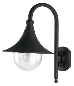 FAN LANT-PAVIA-AP1 Venkovní nástěnné svítidlo PAVIA černá, 1xE27, IP44, 26 x 48 x 34 cm - FANEUROPE