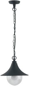 FAN LANT-PAVIA-S1 Závěsné venkovní svítidlo PAVIA černá, 1xE27, IP44, 26 x 98 cm - FANEUROPE
