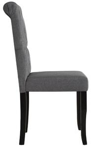 Jídelní židle Flora z masivního dřeva - 2 ks | tmavě šedé