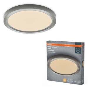 Stříbrný LED Panel ORBIS 195mm 16W Click Stmívatelný, Teplá Bílá