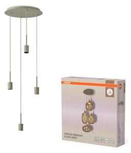 Závěsné svítidlo Needle Plate, 4x E27, Béžové