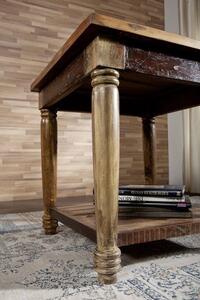 COLORES konferenční stolek lakované staré indické dřevo