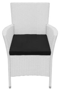 Zahradní židle Free - 6 ks s poduškami - polyratan | krémové