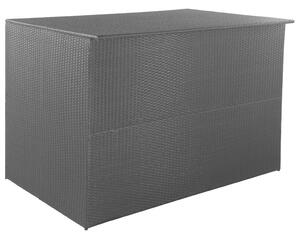 Venkovní úložný box - polyratan - černý | 150x100x100 cm