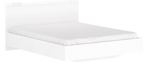 Manželská postel 160 cm Leona (bílá) (bez roštu a matrace). 1053003