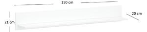 Polička 150 cm Leona (bílá). 1053005