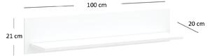 Polička 100 cm Leona (bílá). 1053004