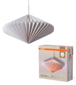 Papírové závěsné svítidlo Paper Lantern Diamond, 1x E27, Bílé