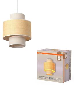 Závěsné svítidlo Wrap Cylinder, 1x E27, Béžové