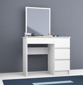 Toaletní stolek se zrcadlem CLIPS T-6 | bílá matná 60x50