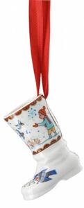 Porcelánová Mini botička motiv Děti a ptačí krmítko, Vánoční dárky, 5,2 cm Rosenthal