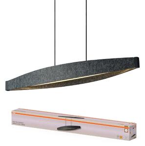 Filcové závěsné svítidlo Flat Felt, 23W, Teplá bílá