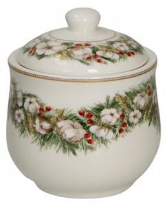 Porcelánová cukřenka 11,5 cm Batuffoli BRANDANI (barva - porcelán, bílá/červená/zelená)